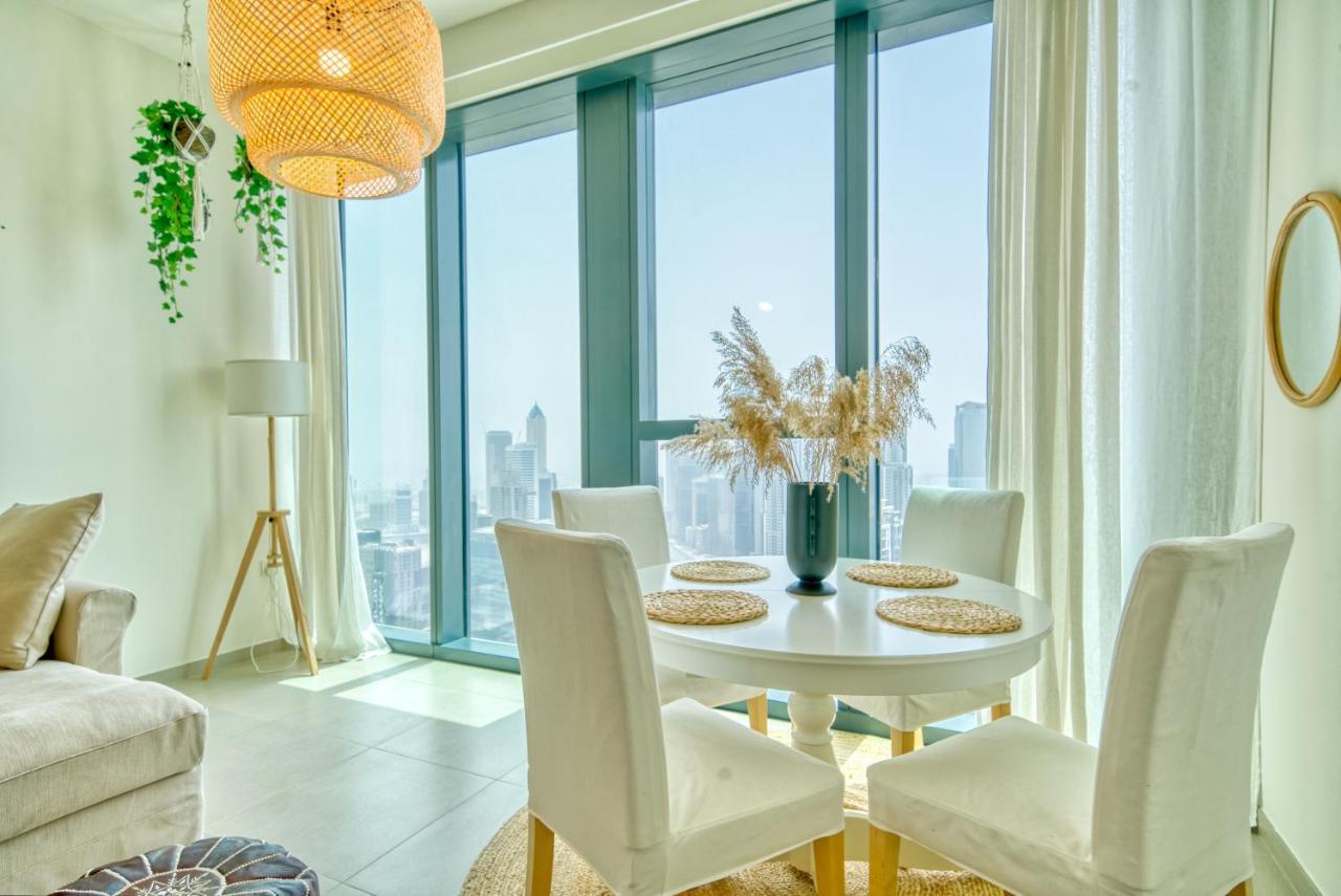 Boho-Chic Cosy 1Br, Minutes To Burj Khalifa Apartment Dubai Luaran gambar